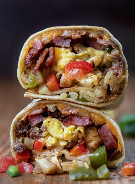 Cowboy Breakfast Burrito Ultimate Breakfast Burrito, Cowboy Breakfast Burrito, Breakfast Burritos On Blackstone, Egg Burrito Breakfast, Steak Breakfast Burrito, Food Truck Breakfast, Burritos Recipes, Cowboy Breakfast, Tortilla Pan