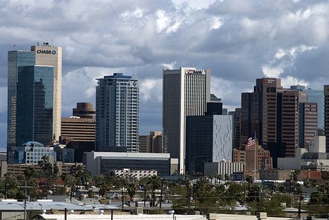 Phoenix skyline Phoenix Skyline, Phoenix Images, Lowrider Art, Phoenix Art, City Sky, City Aesthetic, City Skyline, Wonderful Places, San Francisco Skyline