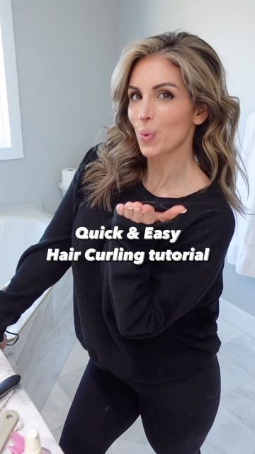 JANIE | RELATABLE MOM & WIFE | DAILY LIFE on Instagram: "Quick & easy hair curling tutorial! 😘 save this post for reference! Exactly how I curl my hair! if you have any questions feel free to leave them in the comment section! 🤗 Products I use: @babyliss 1 inch curling iron @kevin.murphy anti gravity hair spray, shimmer shine spray, wide tooth comb! All linked on my @amazon storefront in my bio! But I always suggest checking to see if there’s a local salon that you can buy these products aro Curl Hair With Curling Iron Tutorial, Easy Hair Curling, Babyliss Curling Iron, Curling Iron Tutorial, Easy Curled Hairstyles, Curling Tutorial, 3 Barrel Curling Iron, 1 Inch Curling Iron, Curl My Hair