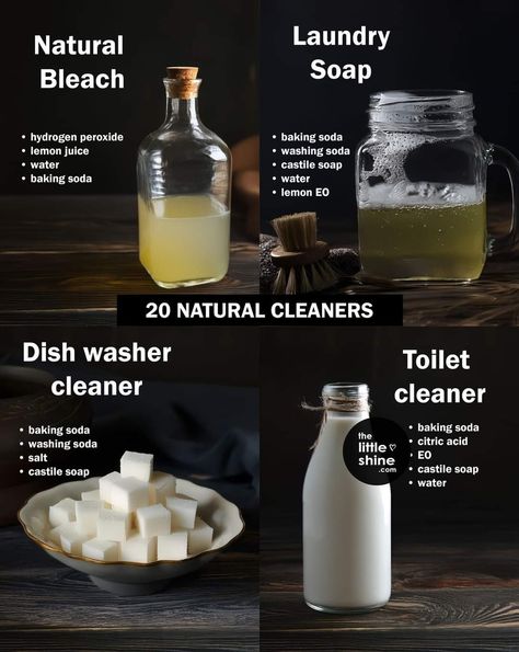 Baking Soda Lemon Juice, Baking Soda Water, Baking Soda And Lemon, Natural Cleaning Recipes, Easy Cleaning Hacks, Diy Cleaning Solution, Homemade Cleaning Solutions, Washing Soda, Diy Cleaning Hacks