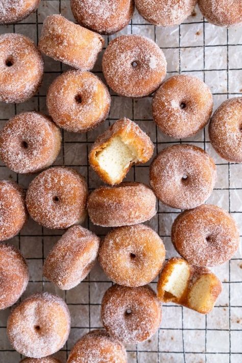 Brioche Doughnut Recipe, Mini Doughnut Recipes, Brioche Doughnuts, Brioche Donuts, Cloudy Kitchen, Doughnut Recipes, Brioche Dough, Doughnuts Recipe, Donuts Donuts