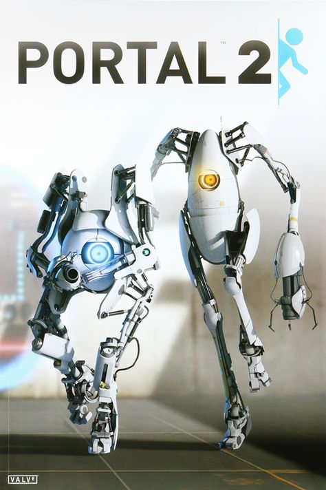 ThinkGeek :: Portal 2 Co-Op Bots Poster Portal 2 Game, Portal Valve, Portal Art, Valve Games, Aperture Science, Bob Kane, Portal 2, Video Game Posters, Tekken 7