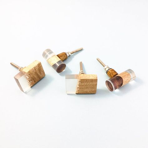 Resin Cabinet, Scandinavian Rustic, Unique Knobs, Furniture Update, Curtains Holdbacks, Wood Knobs, Wood And Resin, Decorative Knobs, Furniture Knobs