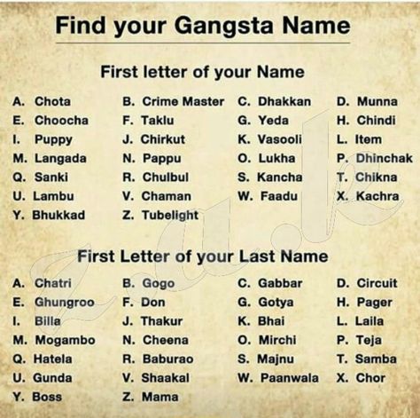 Let's go GANGSTERS... ❤⤵⤵⤵⤵⤵⤵⤵⤵⤵ Group Names Funny, Name Maker, Snapchat Questions, Find Name, 2 Best Friends, Truth And Dare, Funny Names, What Is Your Name, All Around The World