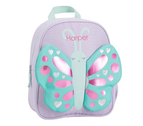 Butterfly Little Critters Backpack #pbkids Disney Princess Backpack, Butterfly Backpack, Toddler Backpack, Insulated Lunch Box, Little Critter, Snack Bags, Baby Furniture, Monogrammed Items, Baby Registry