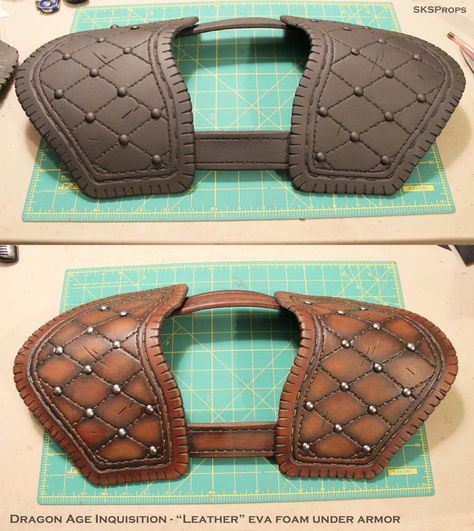 Foam Leather Armor, Diy Foam Armor, Dragon Age Inquisition Inquisitor, Eva Armor, Larp Props, Foam Armor, Costume Armour, Larp Armor, Viking Costume