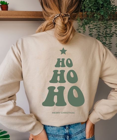 Cricut Christmas Sweatshirts, Christmas Sweater Cricut, Hippie Christmas, 70s Christmas, Retro Christmas Shirt, Winter Sweatshirt, Embroidered Sweater, 70s Retro, Dtg Printing