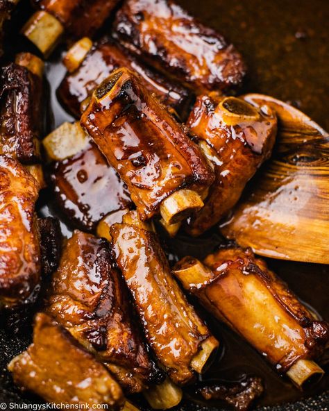 Sweet Sour Ribs, Sweet And Sour Pork Ribs Oven, Sweet And Sour Spare Ribs Slow Cooker, Spare Ribs Slow Cooker, Sweet And Sour Spare Ribs, Sweet And Sour Ribs, Sweet And Sour Spareribs, Chinese Ribs, Oven Pork Ribs