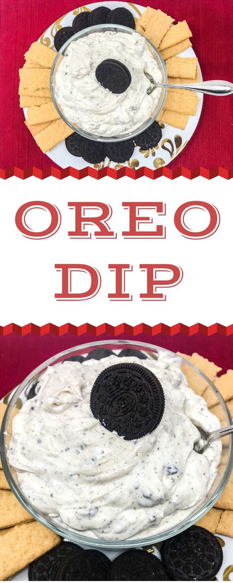 Oreo Dip is like deliciously decadent cheesecake with lots of Oreo pieces. It’s a make-ahead party dessert that is the perfect combination of cookies ‘n cream. | Oreo Cookie Dip | Oreo Cheescake Dip | Oreo Cream Cheese Dip | Cookies and Cream Dip | Cookies 'n Cream Dip | Oreo Dessert | #Oreos #OreoRecipes #OreoCookies #CookiesAndCream #DessertDips #DessertDip Chicken Bacon Ranch Tortilla, Ranch Tortilla Roll Ups, Southwest Dip Recipe, Cookies And Cream Dip, Oreo Cheescake, Dip Cookies, Oreo Dip, Oreo Cream Cheese, Dip For Potato Chips