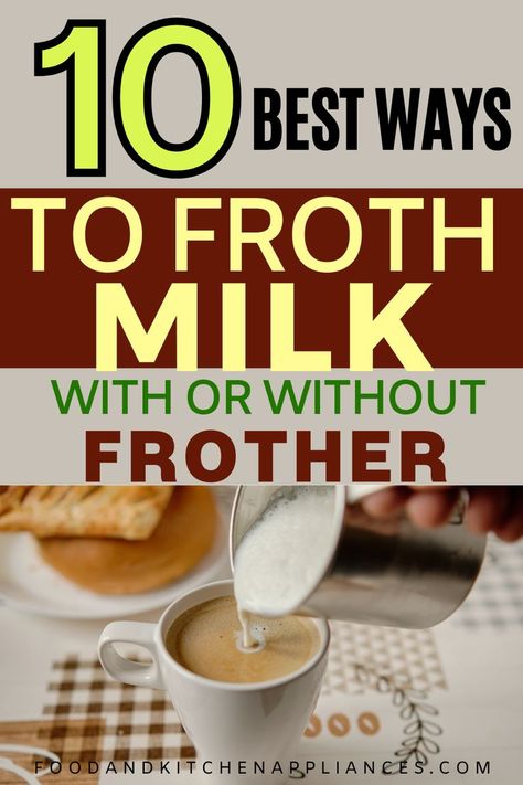 The first method is using a French press. Another simple way to froth milk is using a whisk and a saucepan. You can also froth milk using blender and whisk. Milk Frother Recipes, Frother Recipes, Hand Frother, Chai Tea Recipe, Coffee Hacks, Vitamix Recipes, Frothing Milk, Warm Milk, Milk Frother