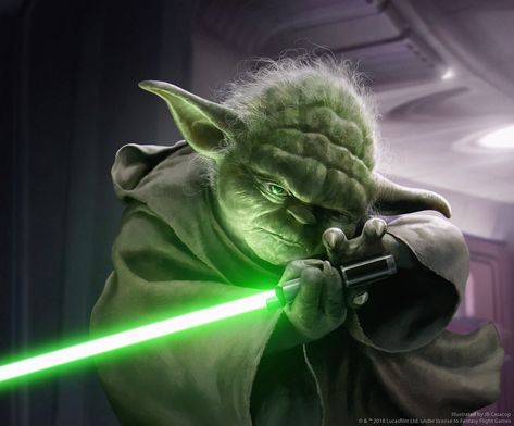 Yoda's Lightsaber Yoda Star Wars, Lightsaber, The Force, Green Light, Force, Star Wars, Green