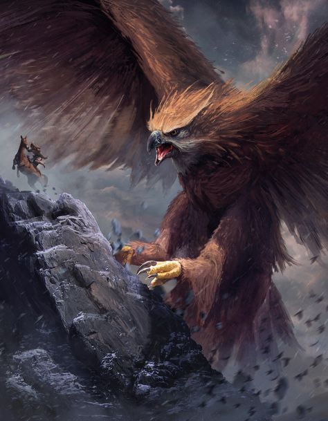 ArtStation - Roc, Guilherme Batista Monsters Mythology, Mythical Birds, Personal Pictures, Beast Creature, Fantasy Animals, Eagle Art, Dnd Monsters, Fantasy Beasts, Dnd Art