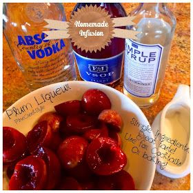 Pine Creek Style: Plum Brandy... Plum Vodka, Plum Brandy, Liquor Recipes, Large Mason Jars, Landscaping Diy, No Cook, Vanilla Bean Ice Cream, Vanilla Pudding, Cocktail Making