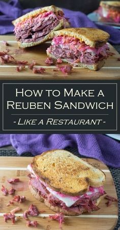 Ruben Sandwich, Reuben Recipe, Reuben Sandwich Recipe, Reuben Sandwiches, Hot Sandwich Recipes, Corned Beef Sandwich, Monte Cristo Sandwich, Best Sandwich Recipes, Dip Sauce