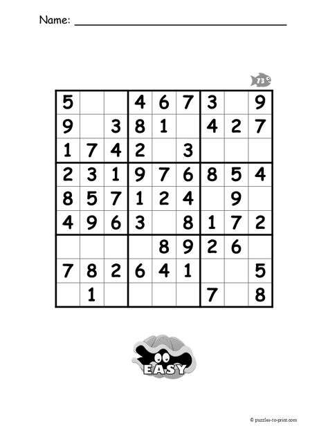 Start out slow and gradually learn the tricks that make puzzle solving a snap. This is the first in a sequence of three printable beginner sudokus and is rated easy. Sudoku Easy, Year 3 Maths, Sudoku Printable, Sudoku For Kids, Deductive Reasoning, Free Printable Puzzles, Math Activities For Kids, Middle School Lessons, Math Problem Solving