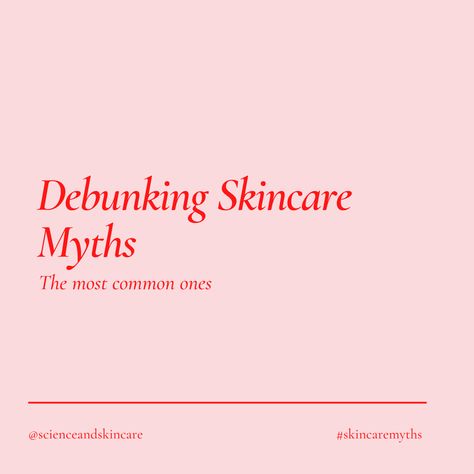 Skincare Brand Post Ideas, Educational Skincare Content, Skincare Myths, Skincare Educational Post, Skincare Informative Post, Skincare Myths And Facts, Skin Care Myths, Skincare Facts, Serum