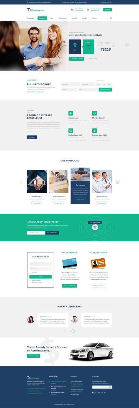 Insurance Website, Corporate Website Design, Finance Printables, Wordpress Design, Website Design Layout, Wordpress Website Design, Template Site, Newsletter Design, Website Design Services