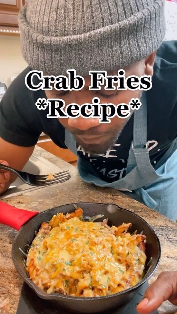 Crab Fries Recipe, Crab Sauce, Cheese Fries Recipe, Crab Fries, Fish Dinner Recipes, Lent Recipes, Cheese Sauce Recipe, Best Seafood Recipes, Seafood Seasoning