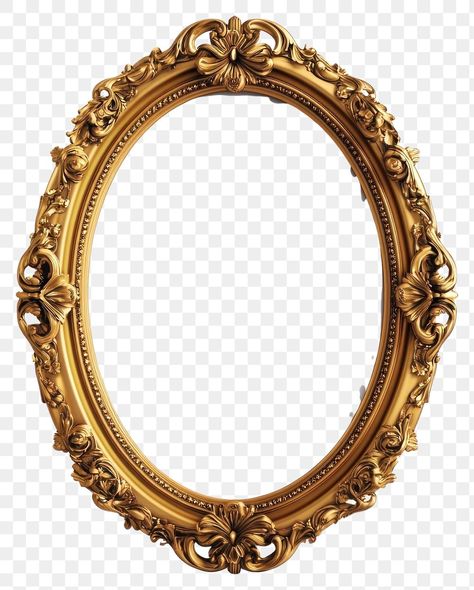 Framed Art Png, Gold Oval Picture Frame, Picture Frame Png Aesthetic, Picture Frame Wallpaper Iphone, Aesthetic Framed Pictures, Oval Graphic Design, Oval Photo Frame, Gold Frame Transparent Background, Picture Frame Background Design