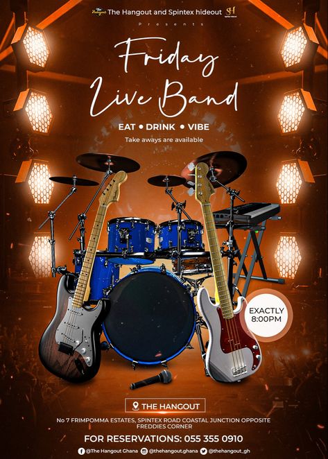 Live Band Flyer, Band Flyer, Asha Bhosle, Live Band, Web Banner Design, Web Banner, Banner Design, Social Media, Band