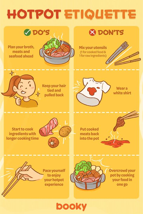 Hot Pot Aesthetic, Aesthetic Cookbook, Korean Food Poster, Caffe Aesthetic, Recipe Infographic, Food Etiquette, Hot Pot Recipe, Homemade Cookbook, Recipe Drawing