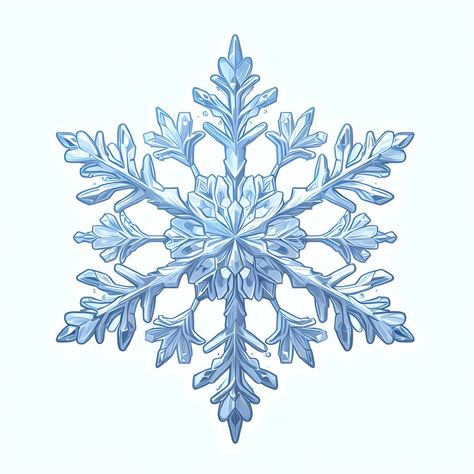 Christmas Drawing Snowflakes, How To Draw Snowflakes, Snowflake Drawing Art, Jack Frost Aesthetic, Frozen Stickers, Snowflake Illustration, Snow Drawing, Snowflake Png, Snow Tattoo