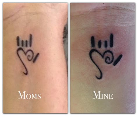 Me and my babies one day maybe. Love the sign language infused into it Language Tattoos, Sign Language Tattoo, Mother Son Tattoos, Mom Daughter Tattoos, Tattoo Signs, Harry Potter Tattoos, Mother Tattoos, Tattoo For Son, Art Couple