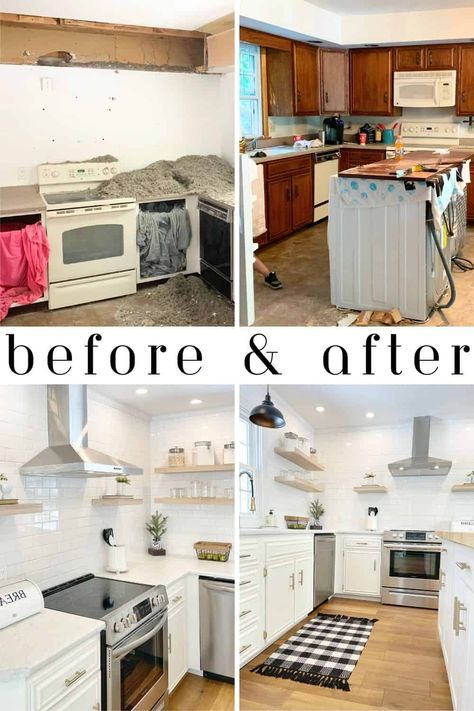 13 Kitchen Budget Remodel Ideas You Won't Regret in 5 Years Diy Kitchen Remodel On A Budget, Single Wide Kitchen Remodel, 50s Kitchen Remodel, Simple Small Kitchen Ideas, Kitchen Remodel Ideas Before And After, Budget Friendly Kitchen Remodel, Kitchen Remodel Tips, Home Makeover On A Budget, Kitchen Budget