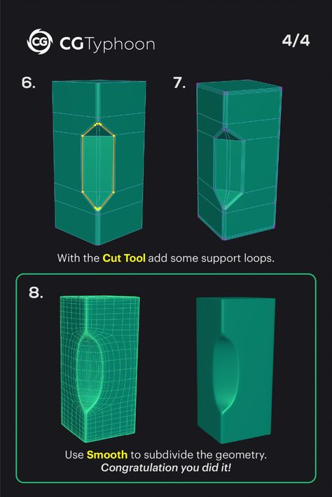 📌The edge with a soft cut - Hard surface guide. #3d #lesson #modeling #3dtips #tips #tipsandtricks #topology  #shape #faces #vertices #edges  #cgtyphoon #cg #cgi #geometry #retopology #maya #blender #3dsmax #3dcoat #zbrush #modo Topology Hard Surface, 3d Topology, Virtual Reality Art, Modelling Tips, Maya Modeling, 3ds Max Tutorials, Egypt Map, Art Cube, Polygon Modeling