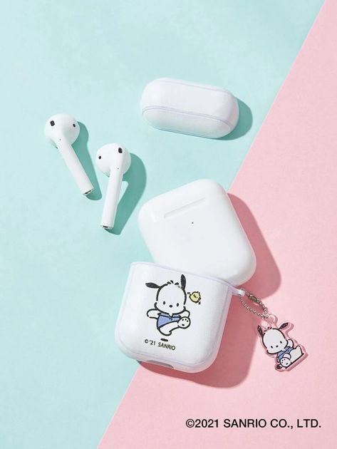 SHEIN X Hello Kitty and Friends Cartoon Dog Case For Airpods | SHEIN USA Iphone Cable Protector, Hello Kitty Phone Case, Sanrio Accessories, Friends Cartoon, Hello Kitty Baby, Unicorn Tee, Hello Kitty And Friends, Friend Cartoon, Airpod Pro