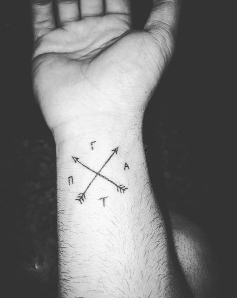 Compass tattoo with family initials Initials Tattoo, Tattoo Family, Z Tattoo, Initial Tattoo, Compass Tattoo, Compass, Triangle Tattoo, Tattoo Quotes, Initials