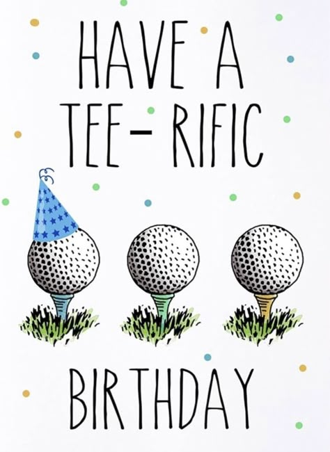 Happy Birthday Golf, Friends Birthday Card, Birthday Funnies, Birthday Sayings, Golf Birthday Cards, Golf Cards, Funny Happy Birthday Wishes, Happy Birthday Husband, Birthday Greetings Friend