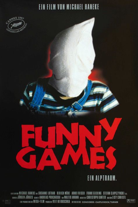 Funny Games (1997) Funny Games 1997, A Serbian Film, Michael Haneke, Horror Movies On Netflix, Top Horror Movies, Globe Theatre, Lorraine Warren, Full Mon, A Clockwork Orange