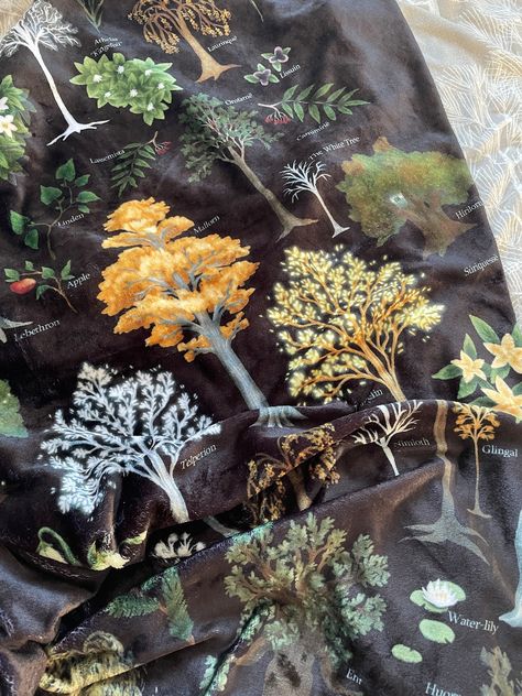 Tolkien Herbal Throw Blanket Cosy Blanket Inspired by Lord - Etsy Cosy Blanket, Magical Herbs, Fox Illustration, Nature Forest, Silk Touch, Dry Scalp, Beautiful Posters, Medicinal Plants, Botanical Print