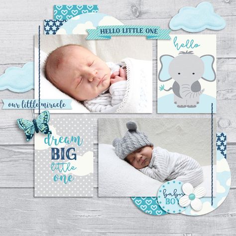 Bundle of Joy-Boy by Digital Scrapbook Ingredients available at Sweet Shoppe Designs http://www.sweetshoppedesigns.com/sweetshoppe/product.php?productid=36093&cat=888&page=1 #digitalscrapbookingredients Baby Boy Scrapbook Layouts, Scrapbook Bebe, Boy Scrapbook Layouts, Baby Scrapbook Album, Baby Scrapbook Pages, Scrapbooking Layouts Baby, Baby Layouts, Scrapbook Boys