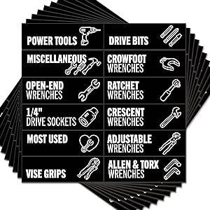 Toolbox Organization, Tool Chest Organization, Steel Tool Box, Tool Box Organization, Organizing Labels, Book Smart, Strong Magnets, School Supply Labels, Tool Chest