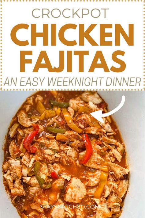 Chicken Pepper Crockpot Recipes, Chicken Fajitas In Crockpot, Fajita Chicken Crock Pot, Chicken And Pepper Crockpot Recipes, Chicken And Peppers Crockpot Recipes, Fajita Slow Cooker Recipe, Crockpot Fajitas Chicken, Chicken Fajita Recipe Crockpot, Crockpot Chicken And Peppers