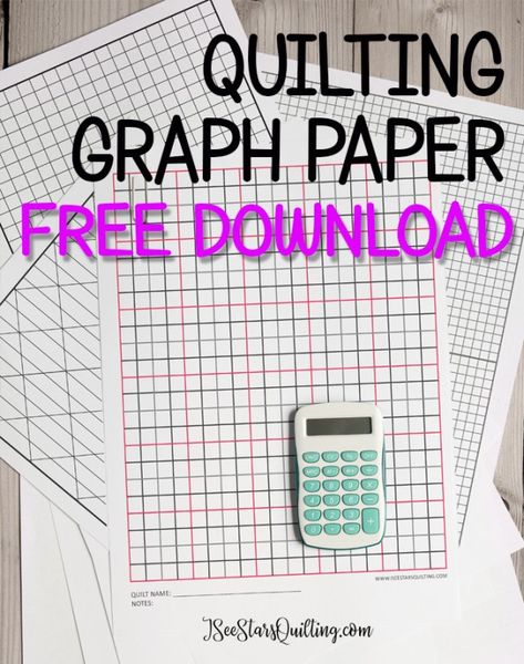 Free Quilt Planning Pack Graph Paper Download ⋆ I See Stars Quilting Free Quilt Patterns Printables, Quilting Easy, Quilt Templates, Quilting Math, Printable Graph Paper, Grid Template, Quilting Room, Modern Quilting, Harry Potter Crafts