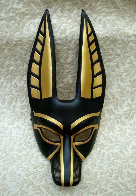 Metropolitan Opera Anubis mask Anubis Mask, Egyptian Mask, Egyptian Party, Egyptian Anubis, Starověký Egypt, Warrior Costume, Ceramic Mask, Antique Porcelain Dolls, Half Mask