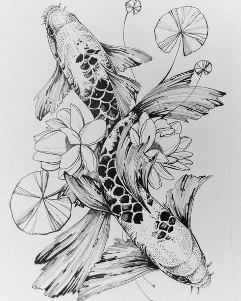 Pez Koi Tattoo, Koi Tattoo Design, Koi Fish Drawing, Graffiti Tattoo, Koi Art, Koi Tattoo, Koi Fish Tattoo, Carpe Koi, Canvas Painting Ideas