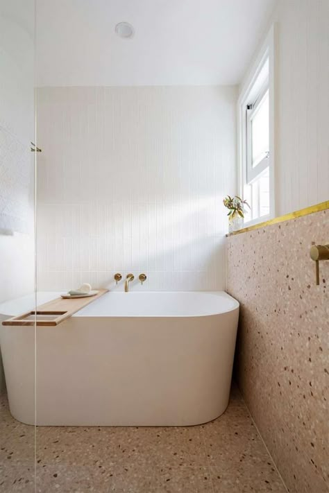 Pink Terrazzo Bathroom, Bathroom With Terrazzo, Pink Terrazzo Floor, Pink Terrazzo Tile, Complete House Renovation, Terrazzo Pink, Pink Bathrooms, Bathroom Planning, Terrazzo Bathroom