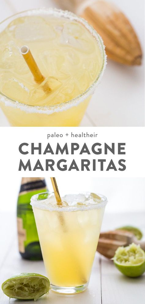 These paleo margaritas with champagne are so easy and so delicious. With only a few ingredients, this paleo margaritas with champagne recipe is easy to memorize and quick to pull together anytime. You'll fall in love with the bit of bubbly in these paleo margaritas with champagne - it's the perfect twist on a favorite paleo margaritas recipe! #cocktails #margarita Champagne Margarita Recipe, Champagne Margarita, The Perfect Margarita, Good Cocktails, Champagne Margaritas, Perfect Margarita, Dulces Halloween, Drink Drank Drunk, Champagne Cocktail