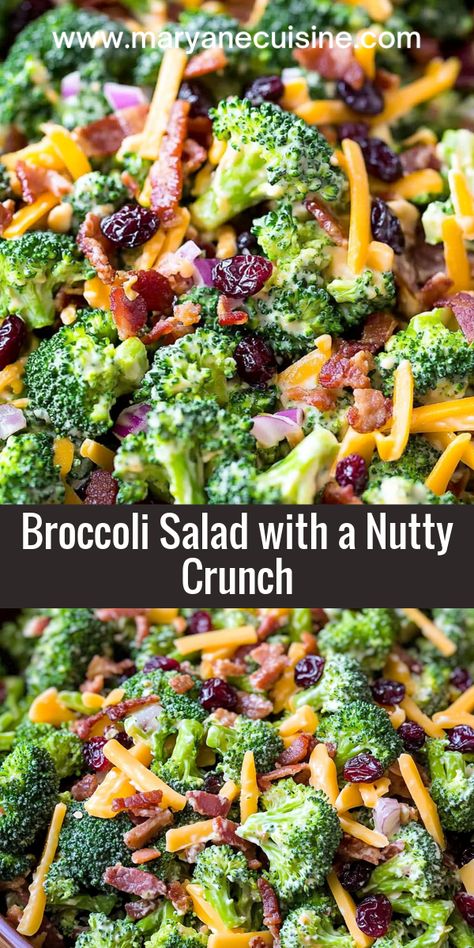 Sunflower seeds add a nutty crunch to this broccoli salad, making it both healthy and flavorful! Raw Broccoli Salad Recipes, Brocoli Christmas Salad, Broccoli Salad With Golden Raisins, Honeycrisp Broccoli Salad, Broccoli Waldorf Salad, Broccoli Salad Recipes Best, Best Broccoli Recipes, Easy Broccoli Salad Recipe, Classic Broccoli Salad