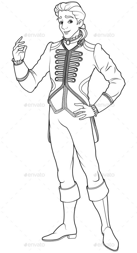 Prince Charming Coloring Page Narnia Coloring Pages, Prince Coloring Pages, Cinderella Coloring Pages, Prince Drawing, Boy Coloring, Barbie Coloring Pages, Kids Coloring Book, Colouring Printables, Disney Colors