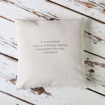 Scottish Gaelic Words Cushion By Vintage Designs Reborn | notonthehighstreet.com Branded Tissue Paper, Wedding Cushion, Watercolour Flower, 30th Wedding Anniversary, 10th Wedding Anniversary, Anniversary Flowers, Pet Cushions, Personalised Cushions, Bespoke Gifts