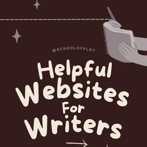 Website To Write A Book, Best Websites For Writers, Helpful Websites For Writers, School Of Plot, Website For Writers, Websites For Writers, Character Introduction, Writing Expressions, Helpful Websites