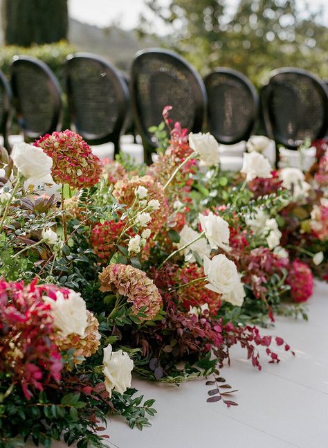 Floral aisle runner Filoli Wedding, Floral Aisle, Aisle Runner, Lush, Floral