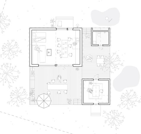 Plans Architecture Presentation, Architecture Plans Graphics, Swedish Summer House, Plywood House, Render Architecture, Architecture Drawing Plan, Plans Architecture, Architectural Floor Plans, Architecture Graphics