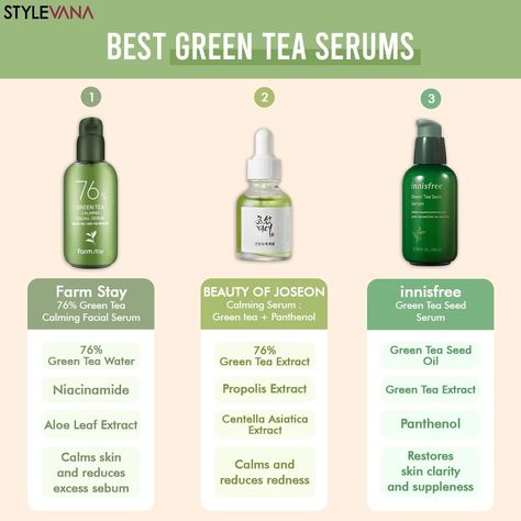 Green Tea Serum, Best Green Tea, Skin Care Routine Order, Aloe Leaf, Matcha Green, Green Tea Extract, Matcha Green Tea, Combination Skin, K Beauty