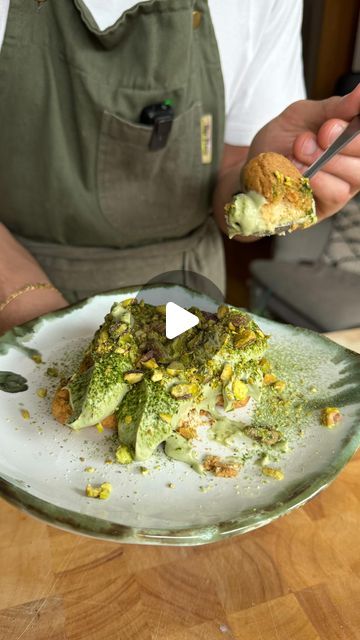 Giuseppe Federici on Instagram: "Pistachio Tiramisu 🇮🇹 - thinking of putting this as the dessert for my next pop up 👀   Ingredients:  250ml plant-based double cream (@oatly) 50g caster sugar  175g plant-based cream cheese (@juliennebruno) 190g pistachio cream  400ml brewed espresso coffee vegan sponge fingers  #pistschios #tiramisu #vegantiramisu #plantbased #vegan" Pistachio Tiramisu, Plant Based Cream Cheese, Vegan Tiramisu, Pistachio Cream, Double Cream, Caster Sugar, Espresso Coffee, Italian Food, Caster